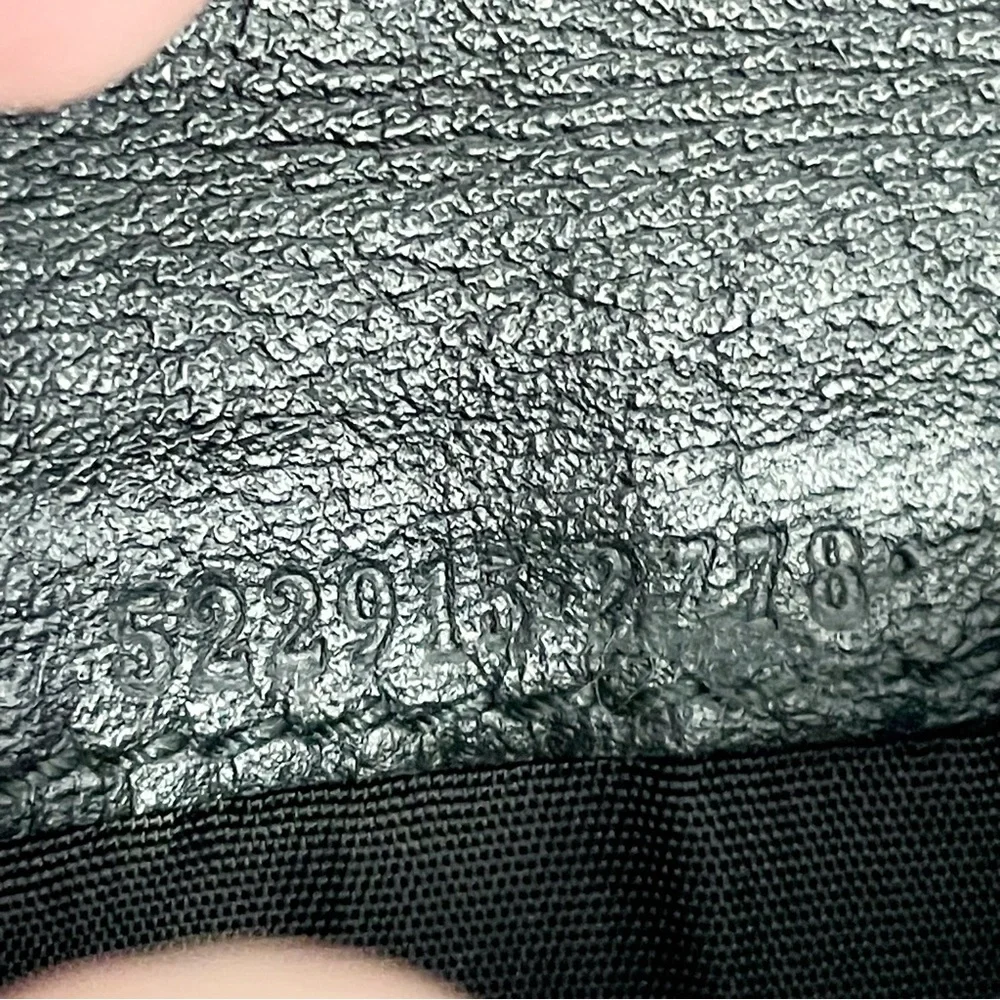 ❤️SOLD❤️Gucci black leather Animalier bee bifold wallet unisex - Picture 11 of 11